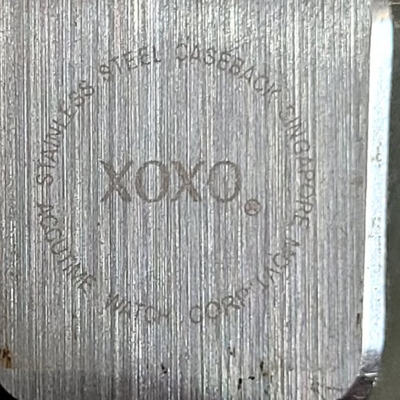 XOXO Watch Accutime Pink Silicone Band Rectangle Face New Battery Works - Picture 7 of 7